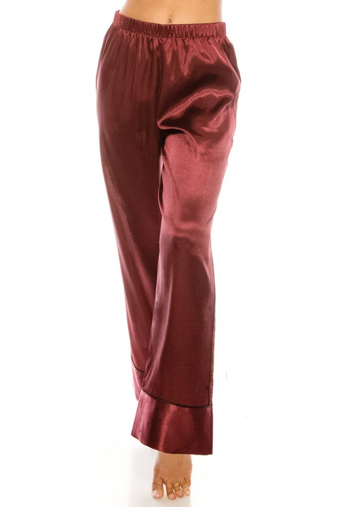 2 Pc Satin Pj Set