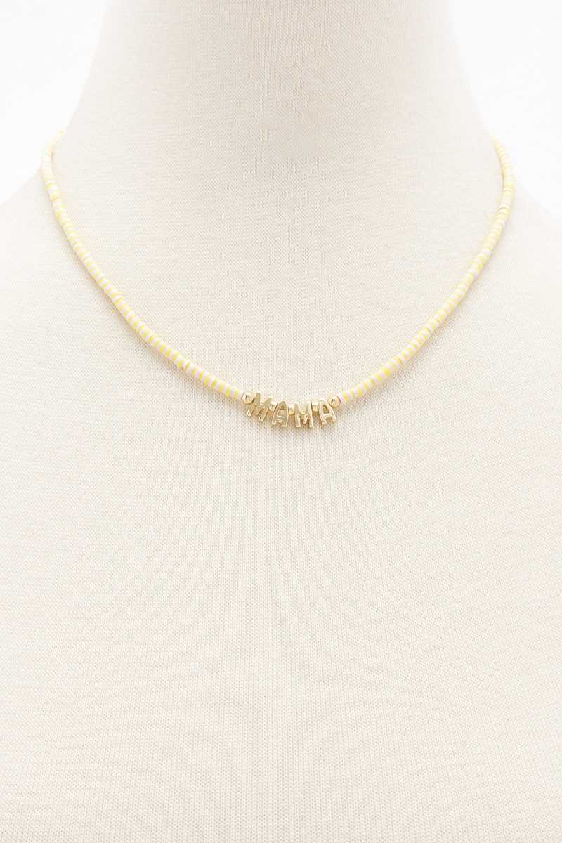 Mama Beaded Necklace