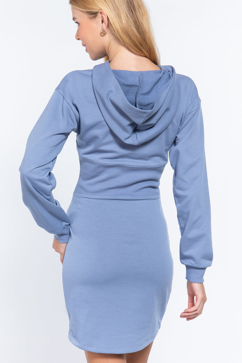 Hoodie French Terry Mini Dress