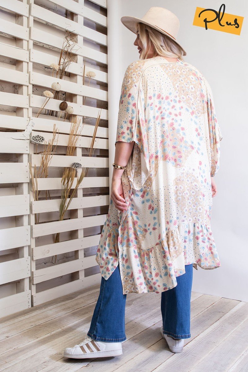 Kimono Featured In A Floral Print