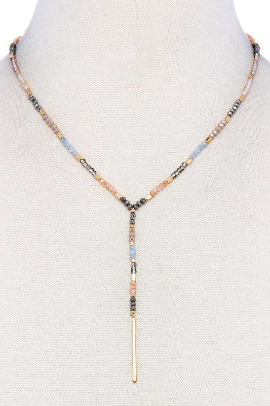 Multi Beaded Fashion Necklace