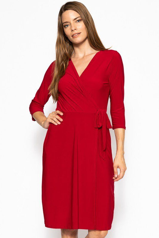 Midi 3/4 Sleeve Dress