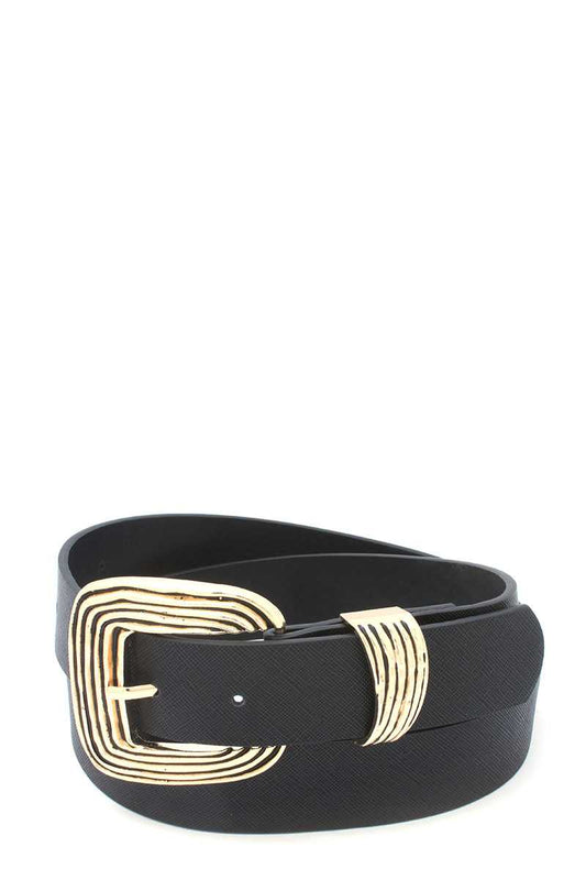 Metal Buckle Pu Leather Belt