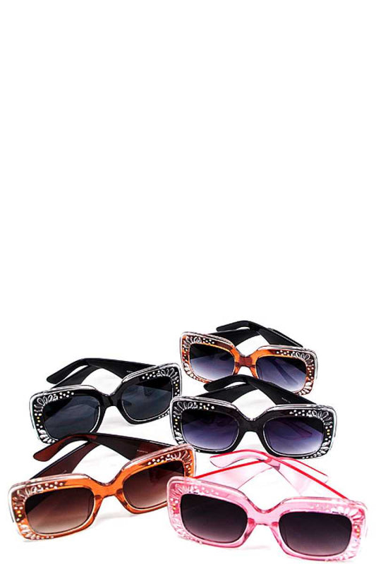 Designer Rhinestone Modern Wayfarer