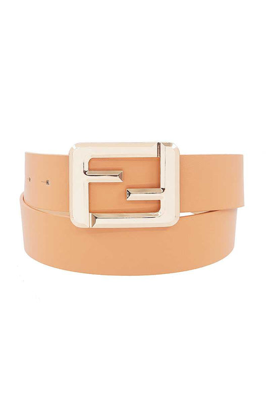 Fashion Square Letter Buckle Belt