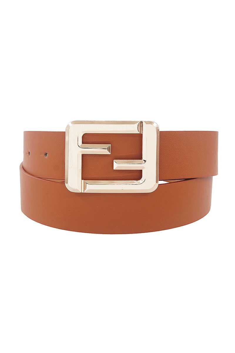 Fashion Square Letter Buckle Belt