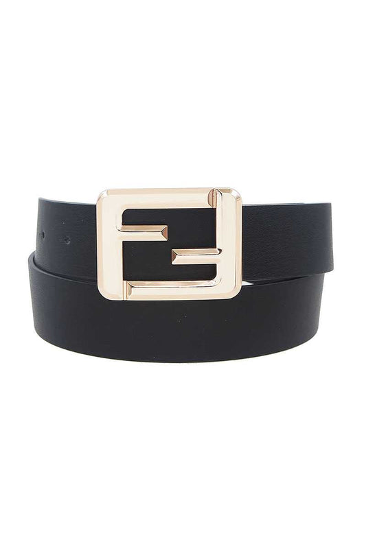 Fashion Square Letter Buckle Belt