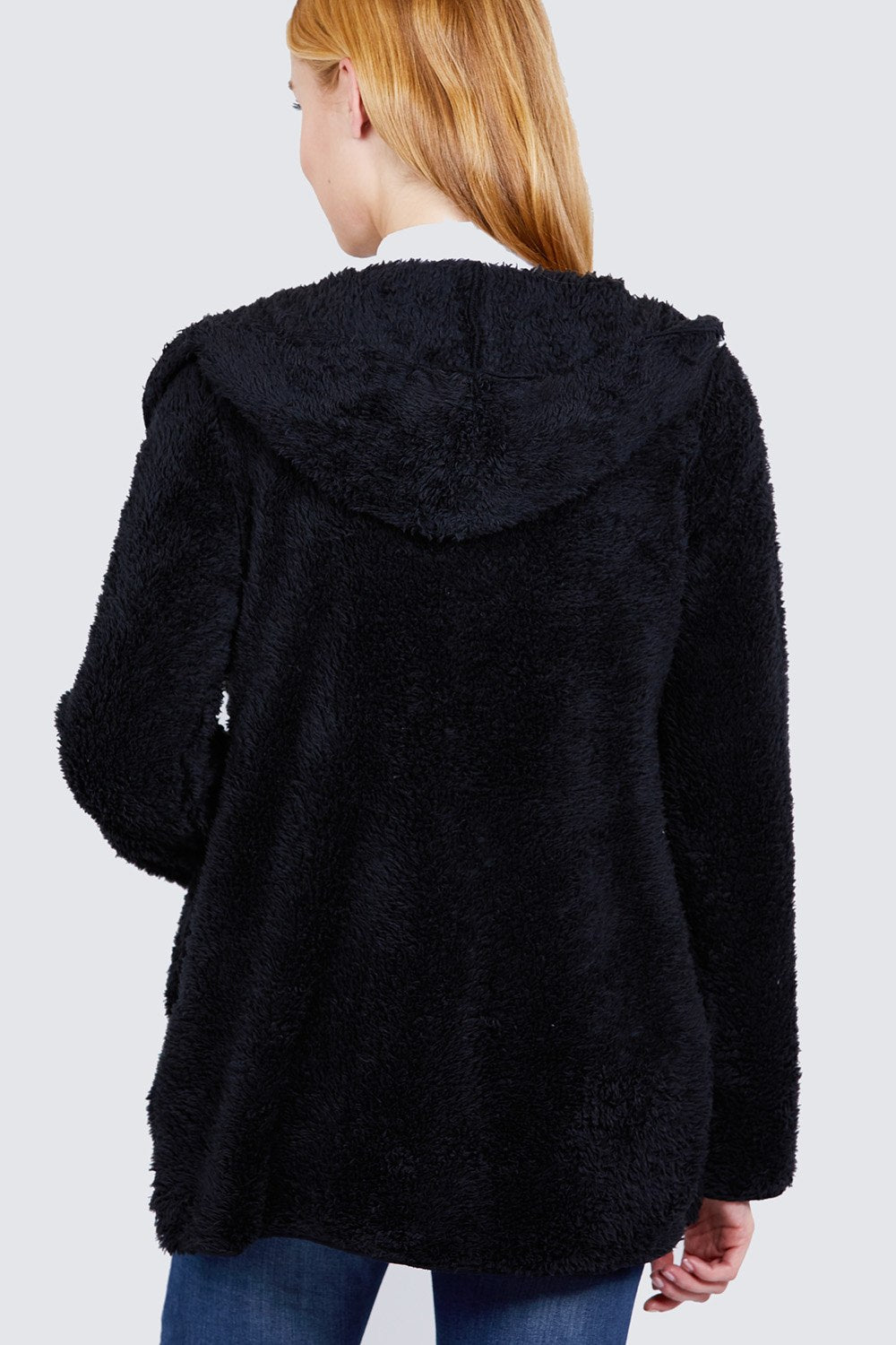 Hoodie Faux Fluffy Jacket