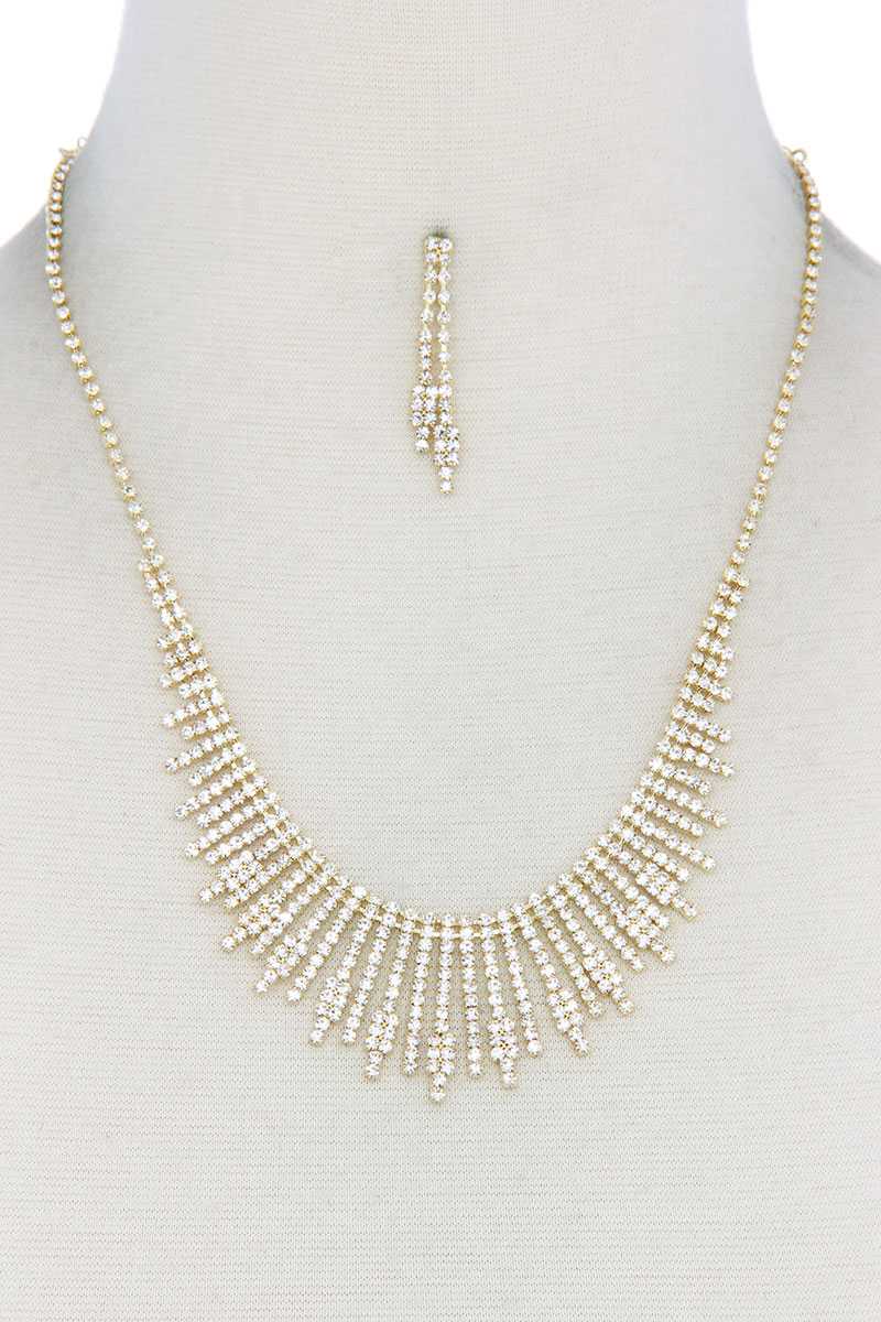 Dangle Rhinestone Necklace