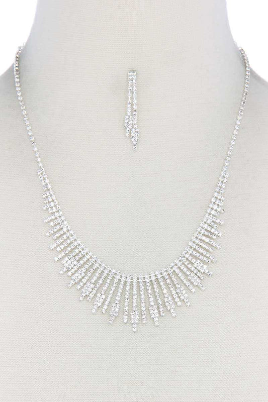 Dangle Rhinestone Necklace