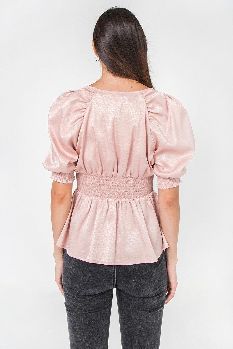 A Solid Sateen Top