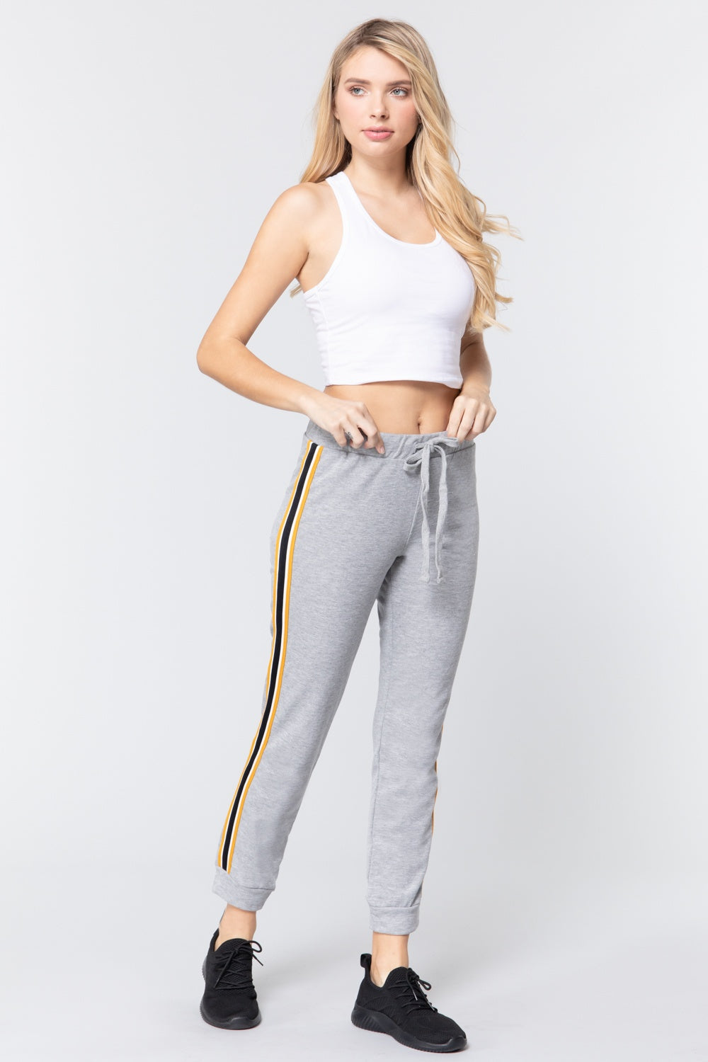 Side Stripe Tape French Terry Pants