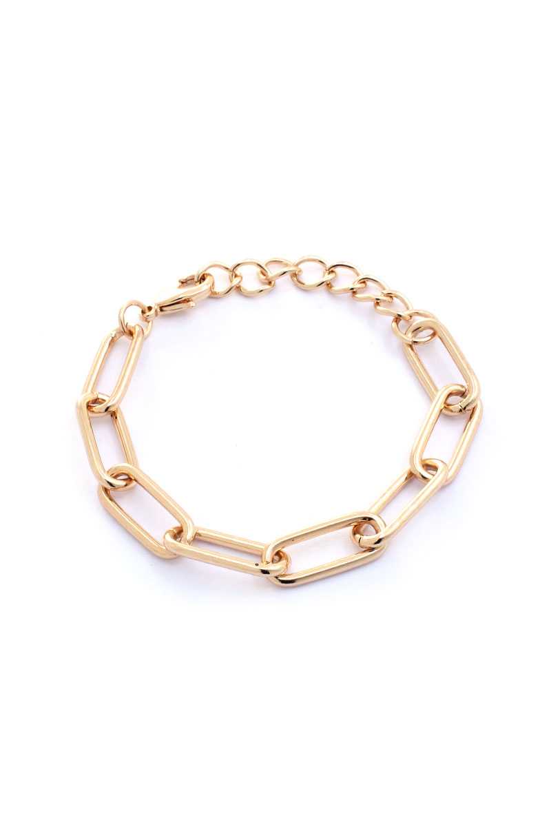 Metal Oval Link Chain Bracelet