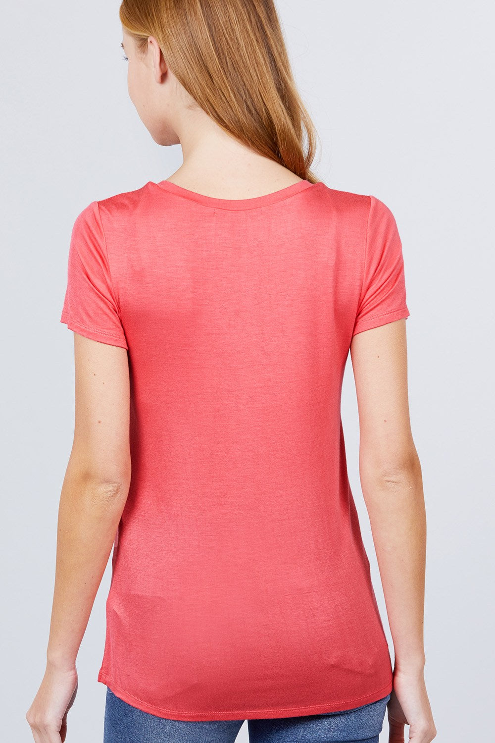 V-neck Rayon Jersey Top