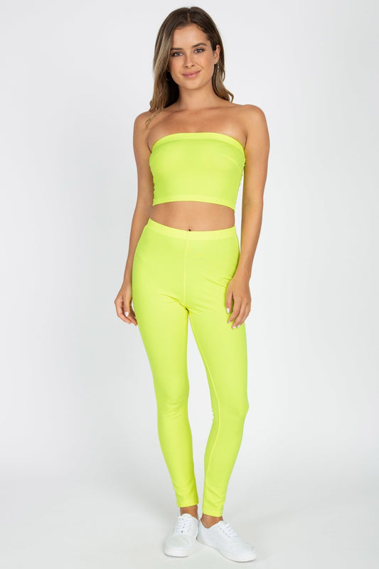 High Waist Neon Leggings