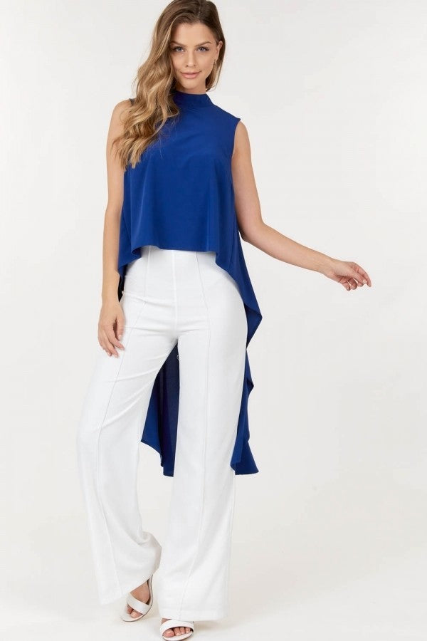 Sleeveless High Low Top