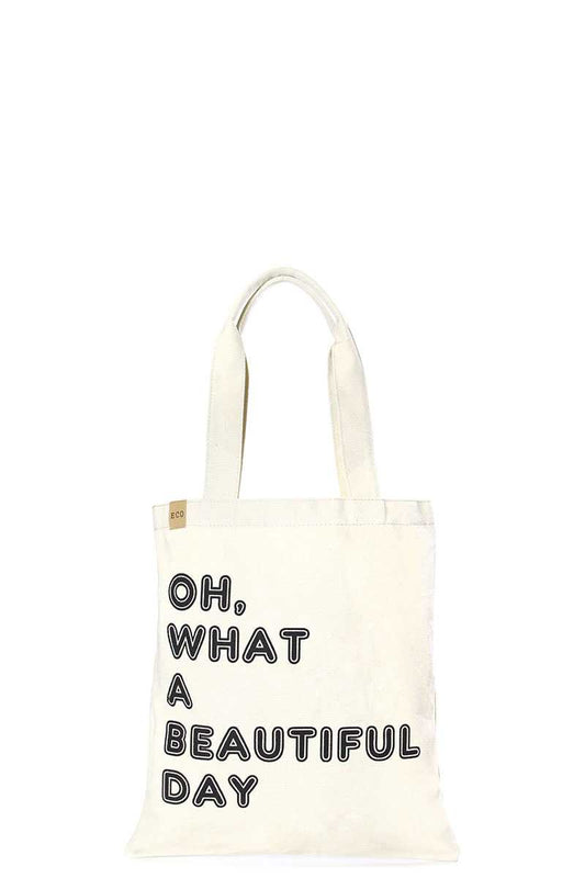 Fashion Letter Tote Canvas Bag