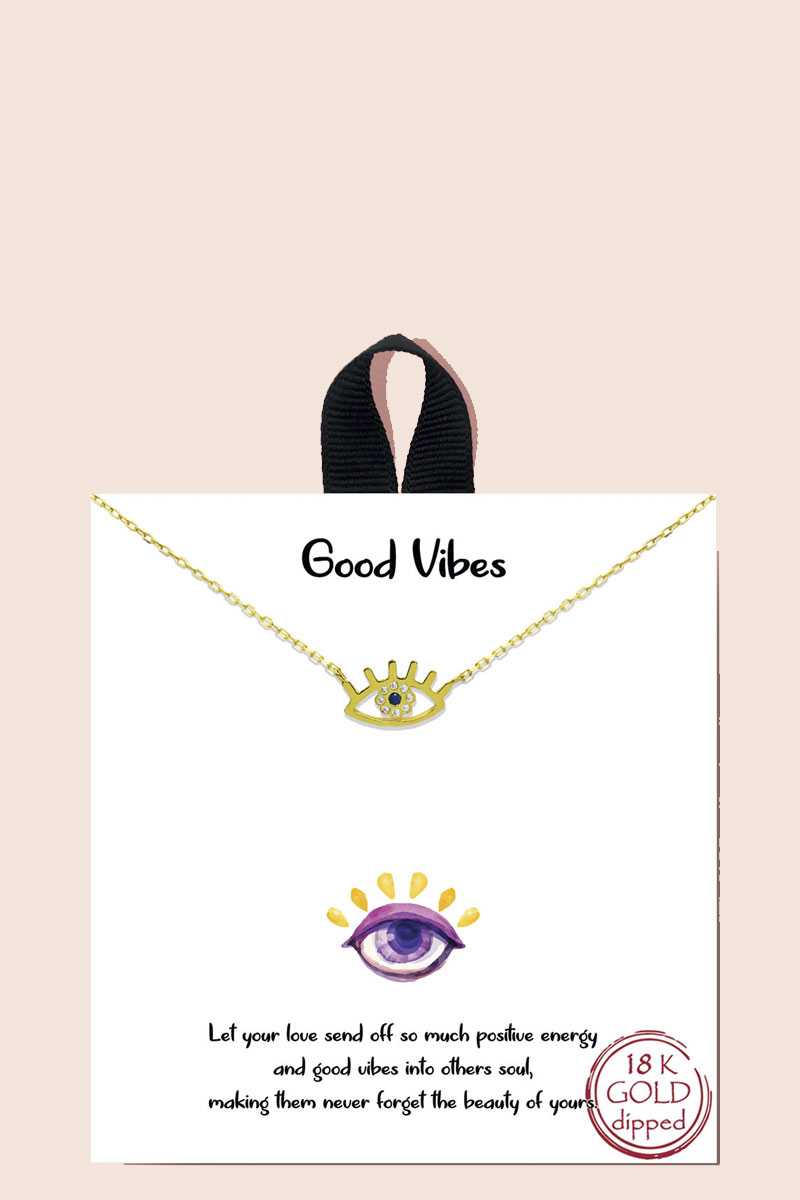 Blb Good Vibes Pendant Necklace