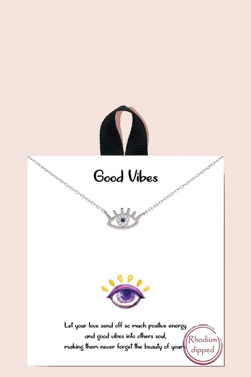 Blb Good Vibes Pendant Necklace