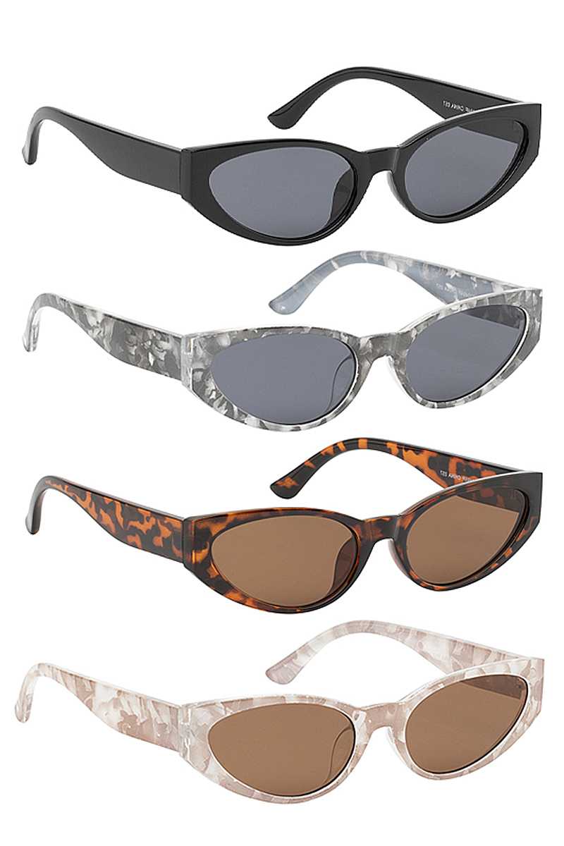 Stylish Oval Cat Eye Design Sunglasses