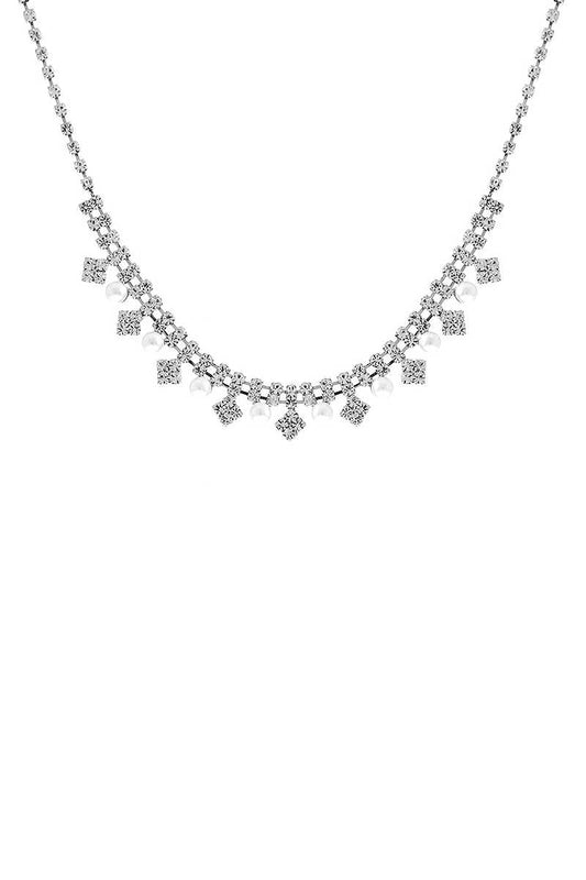 Rhinestone Fashion Multi Design Necklace