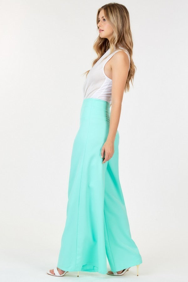 High Waist Wide Leg Flare Pants