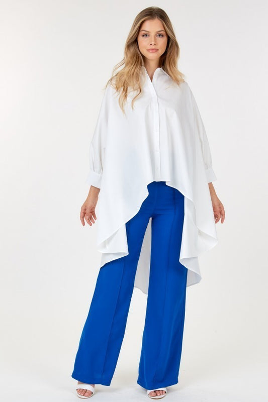 Seamed Wide Leg Palazzo Pants