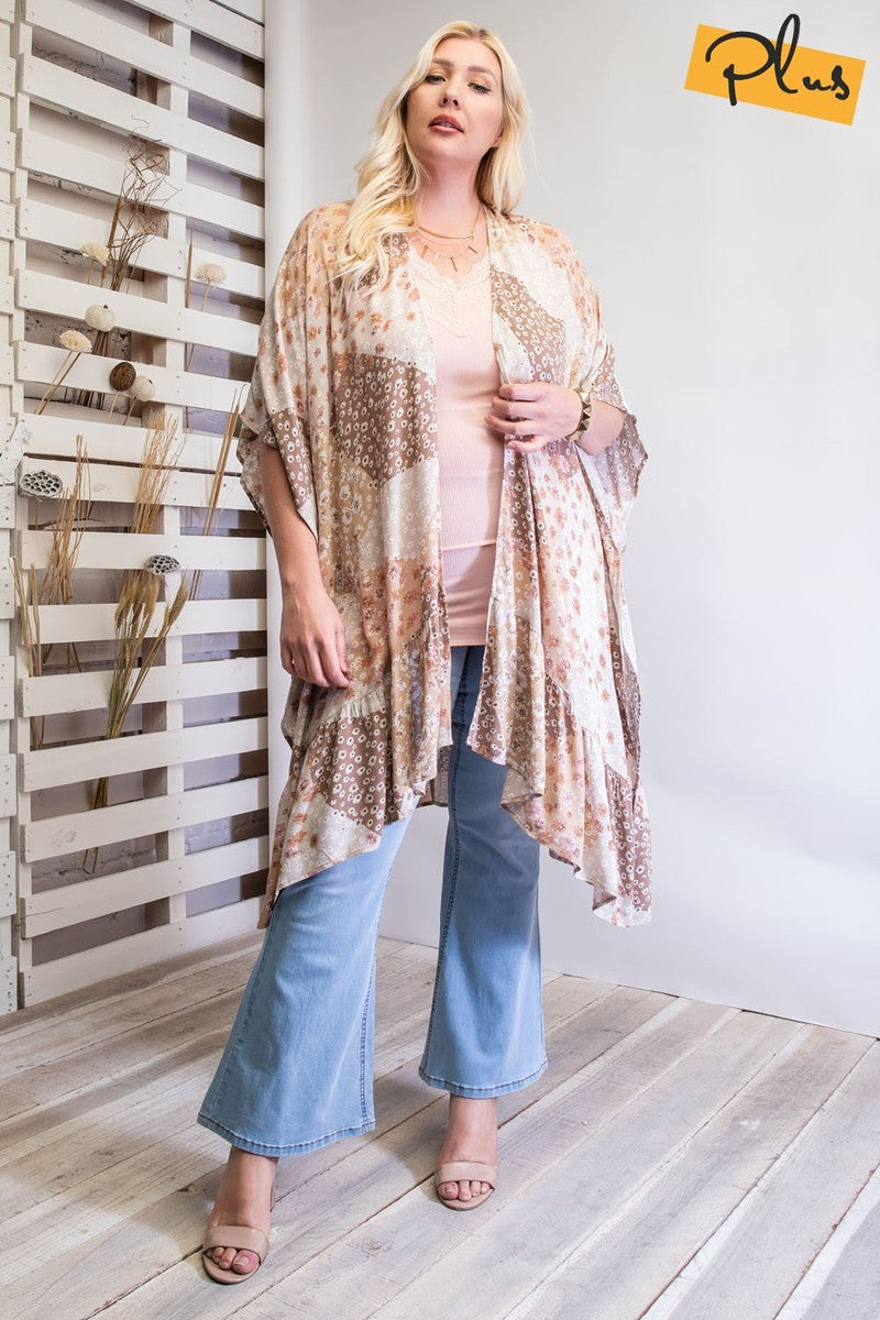 Kimono Featured In A Floral Print