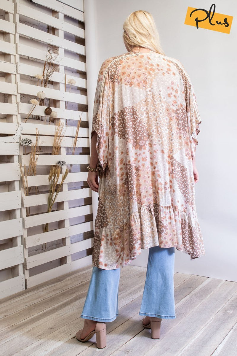 Kimono Featured In A Floral Print