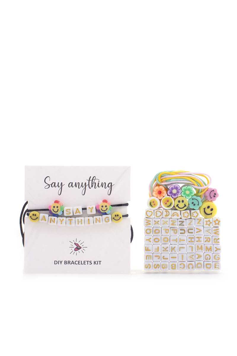 Happy Face Say Anything Diy Bracelet Kit