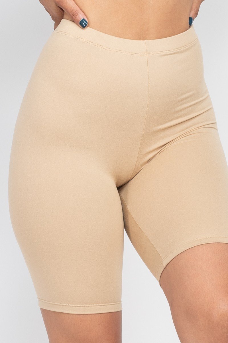 Elasticized Waist Bike Shorts