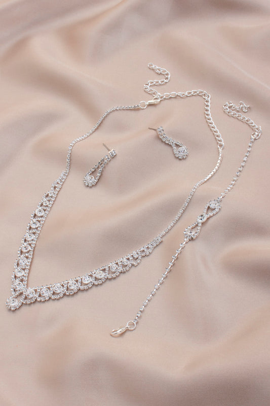 Rhinestone Bridal Rhinestone Necklace Set