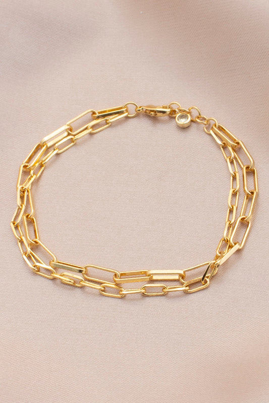 Oval Link Layered Bracelet