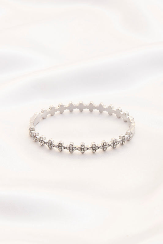 Dainty Rhinestone Metal Bracelet