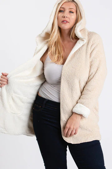 New Luxury Double Side Sherpa Hoodie