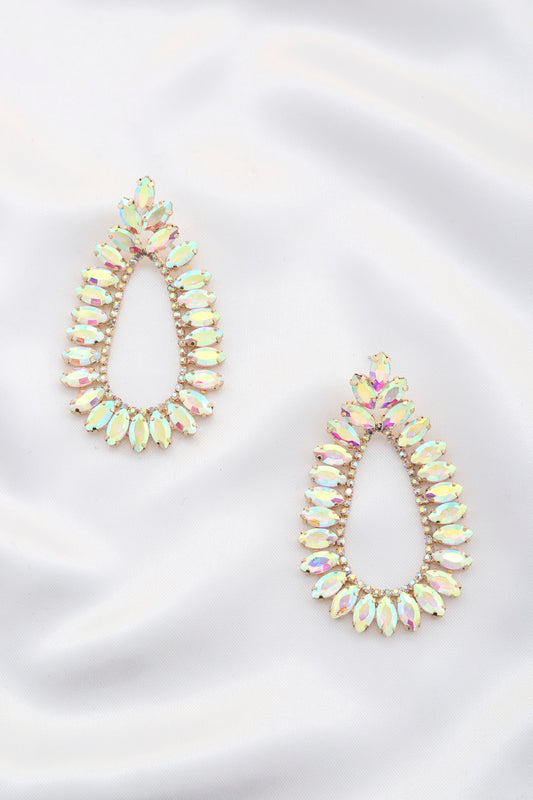 Marquise Teardrop Rhinestone Dangle Earring