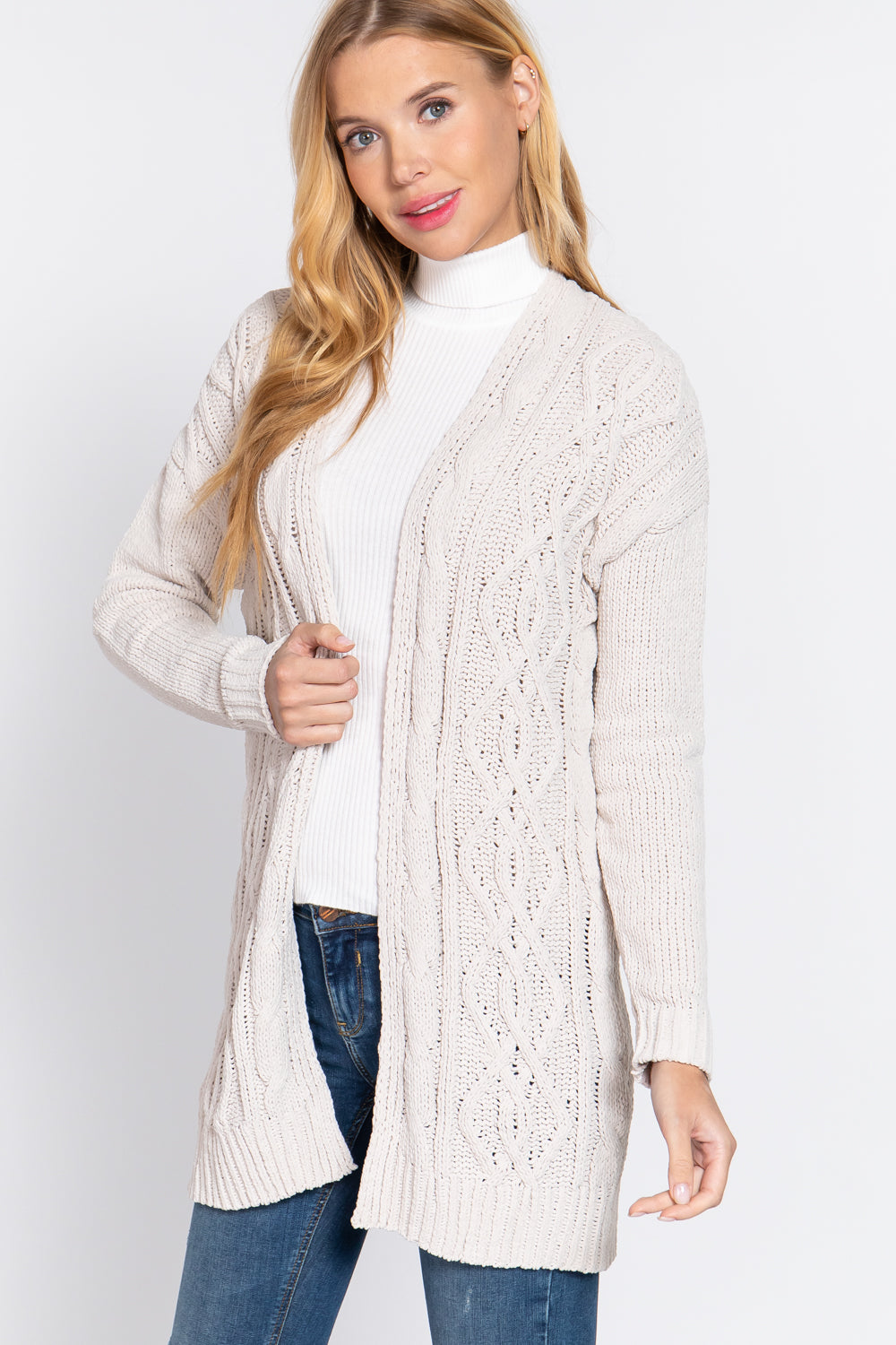 Chenille Sweater Cardigan