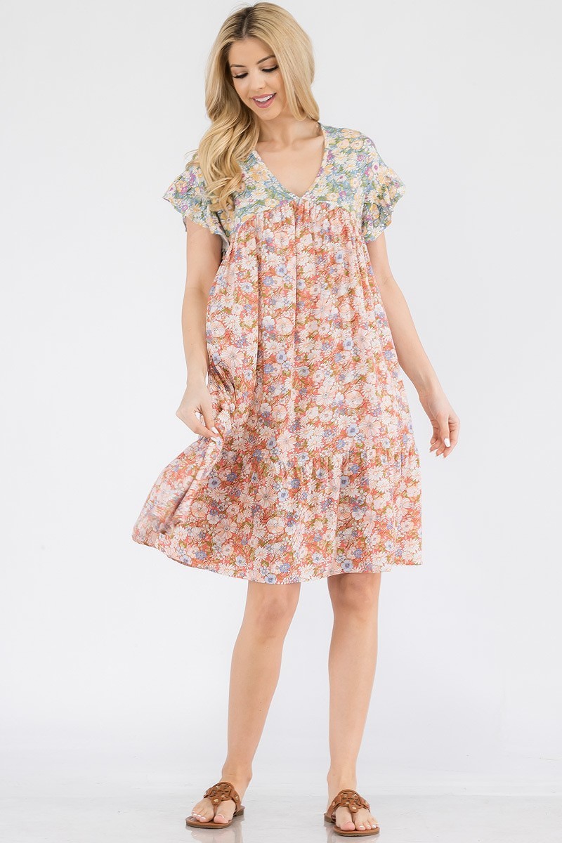 Flutter Sleeve Summer Dress