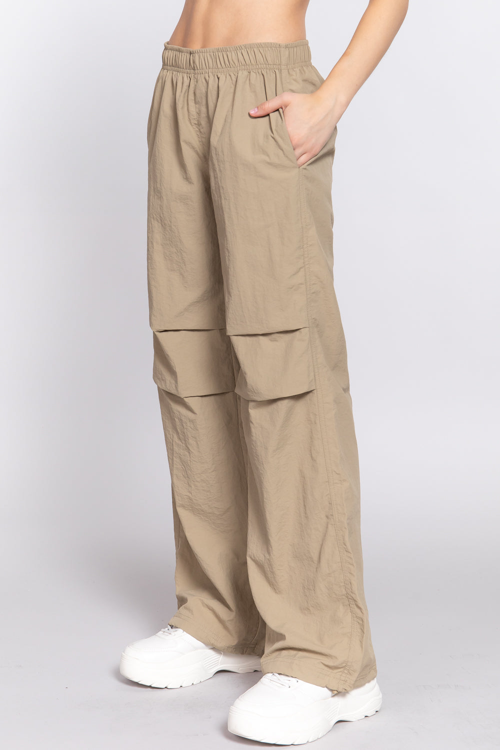 Waist Elastic Parachute Pants