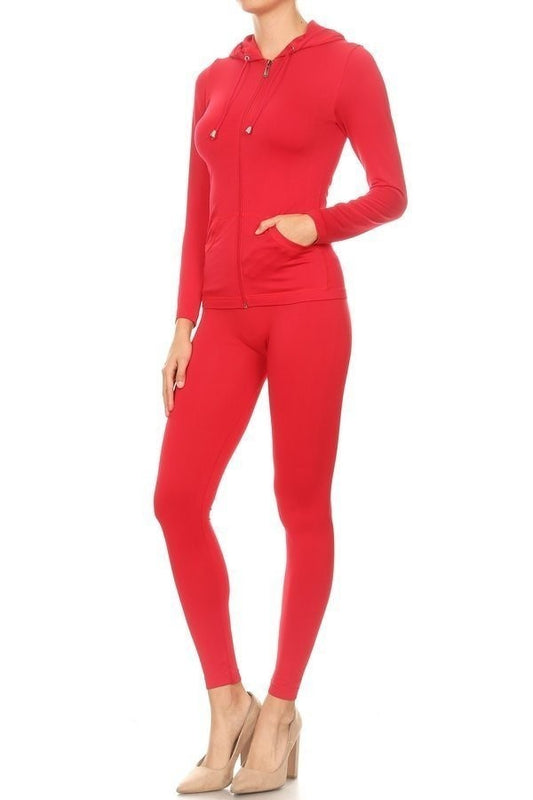 Seamless Jacket With Legging Set